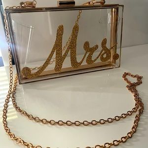Bride/Mrs/ wedding or bachelorette purse